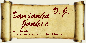 Damjanka Jankić vizit kartica